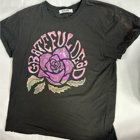 Anthropology Letluv Grateful Dead Graphic Tee - Picture 1 of 13